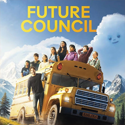 Future Council yellow bus, 8 children