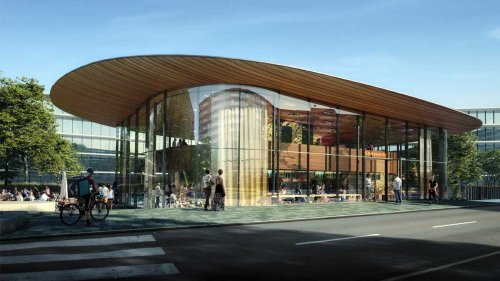 Artist’s impression of the new campus restaurant The Traveller designed by Powerhouse Company.