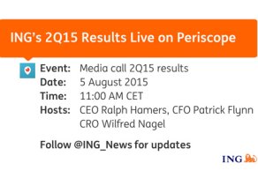 Live broadcast 2Q2015 media conference on Periscope