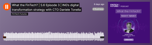 ING’s chief technology officer Daniele Tonella speaks to Fintech Futures on ING’s digital transformation strategy exploring a range of topics including GenAI. [29:05]