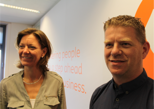 “We want to give people choice.” - Programme lead Elles Ogink with Theo Frieswijk. 